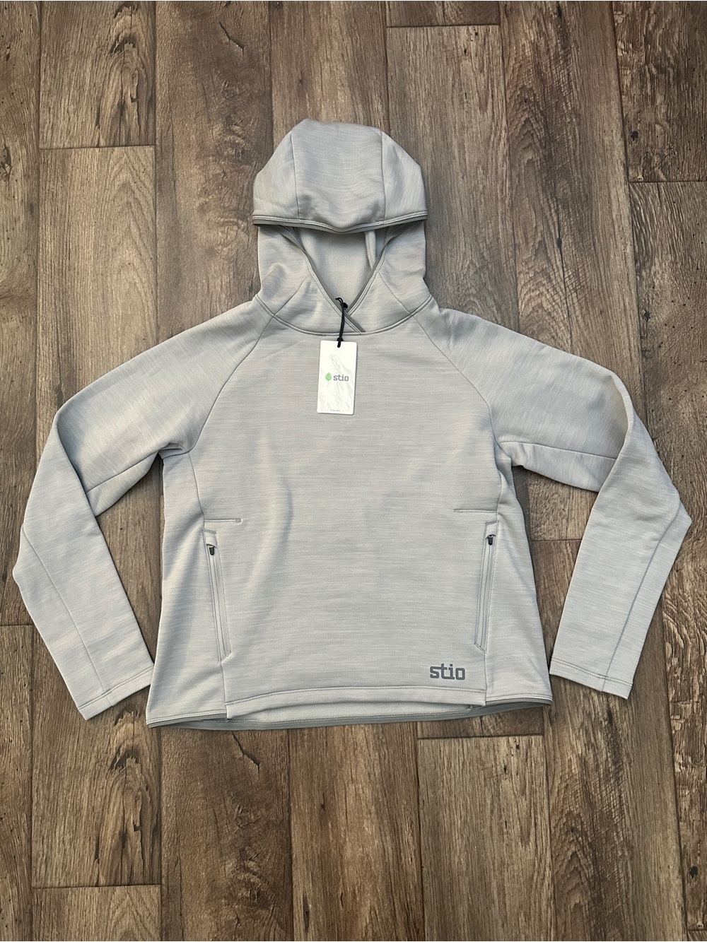 STIO Glide Power Stretch Outdoor Hiking Hoodie Women’s Size M Gray